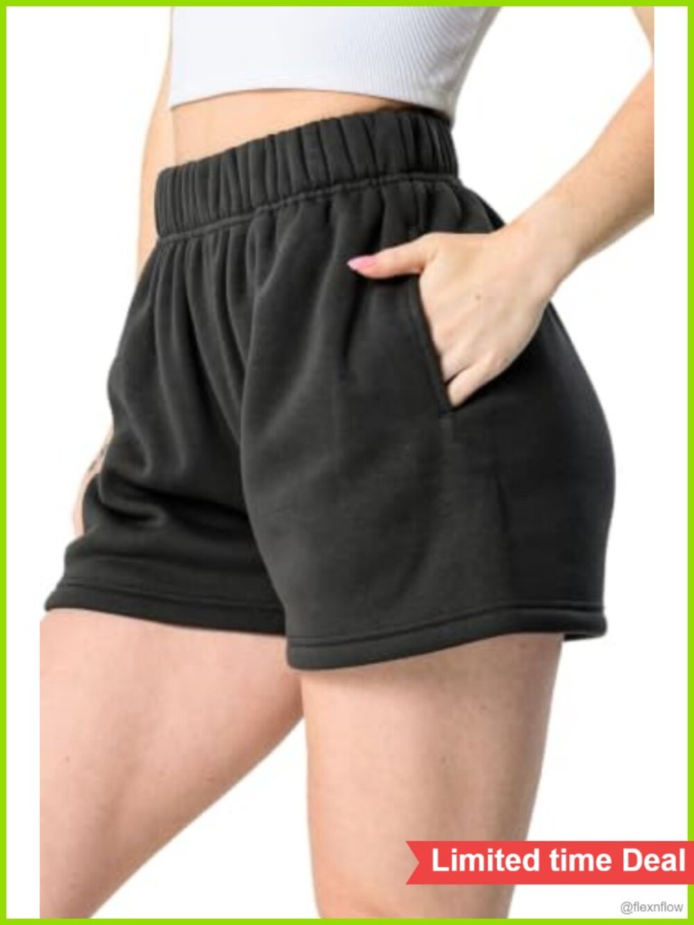 CozyTec Cotton Sweat Shorts Comfy Lounge Athletic Summer Women's